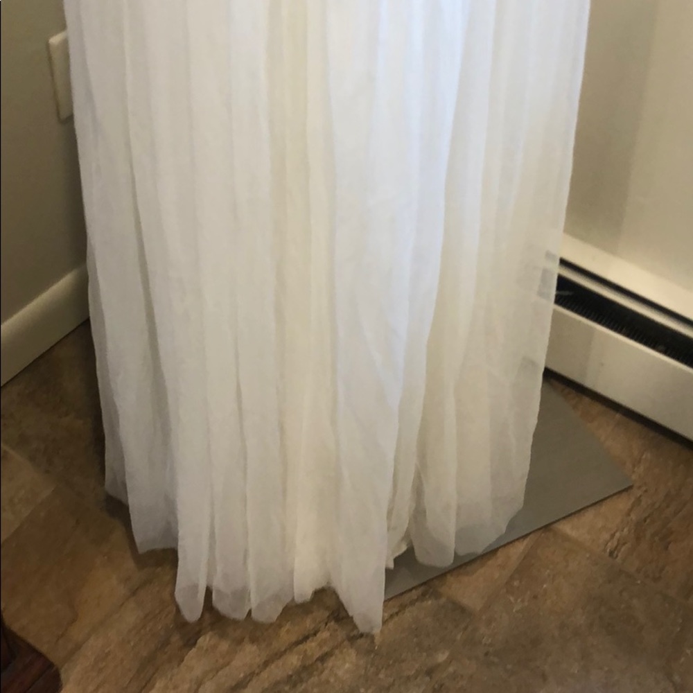 BHLDN Myra Gown by Ranna Gill NWOT White Elopement - Picture 5 of 8